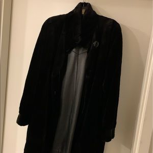 Mink and leather coat size m. And mink pocketbook